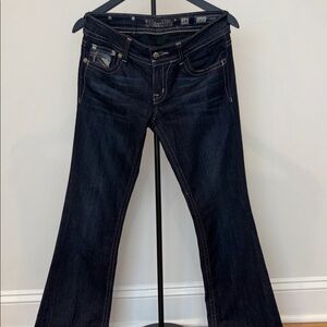Miss Me Dark Blue Flare Jeans